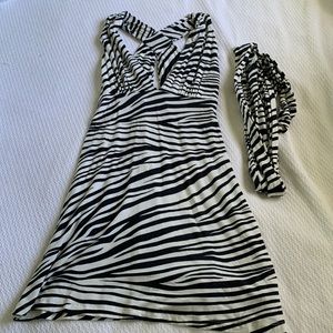 NWOT Tart zebra racerback mini dress